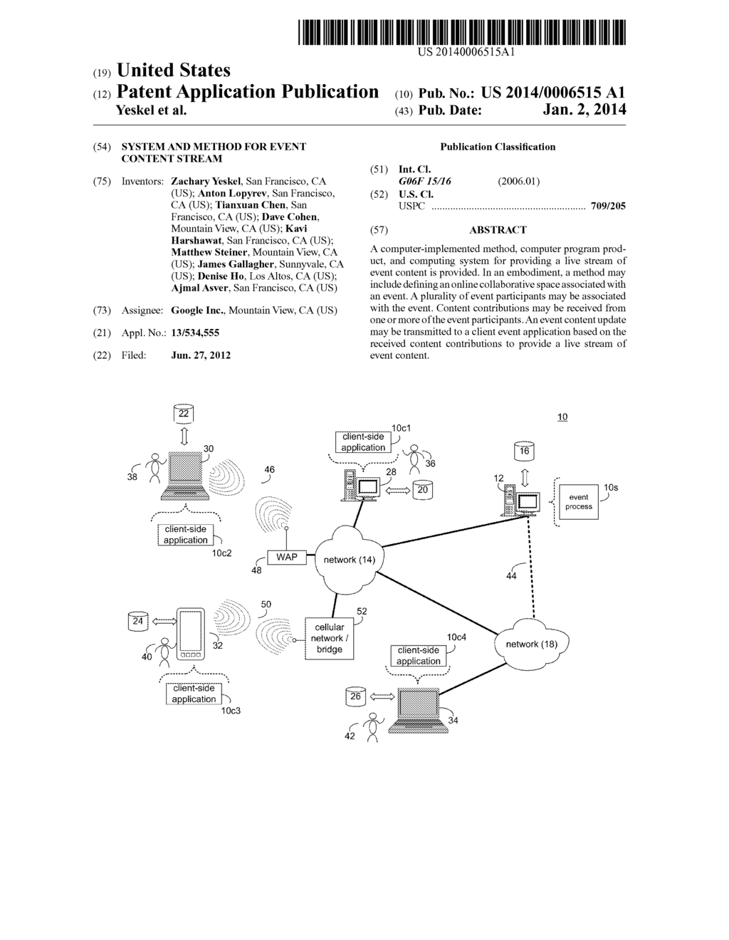 SYSTEM AND METHOD FOR EVENT CONTENT STREAM - diagram, schematic, and image 01