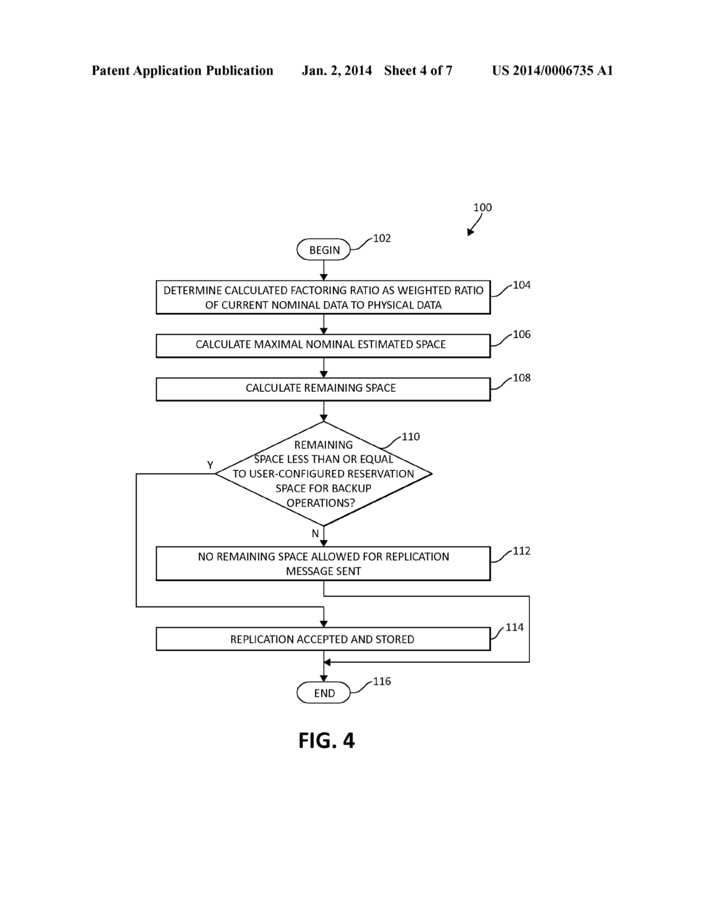 SPACE RESERVATION IN A DEDUPLICATION SYSTEM - diagram, schematic, and image 05