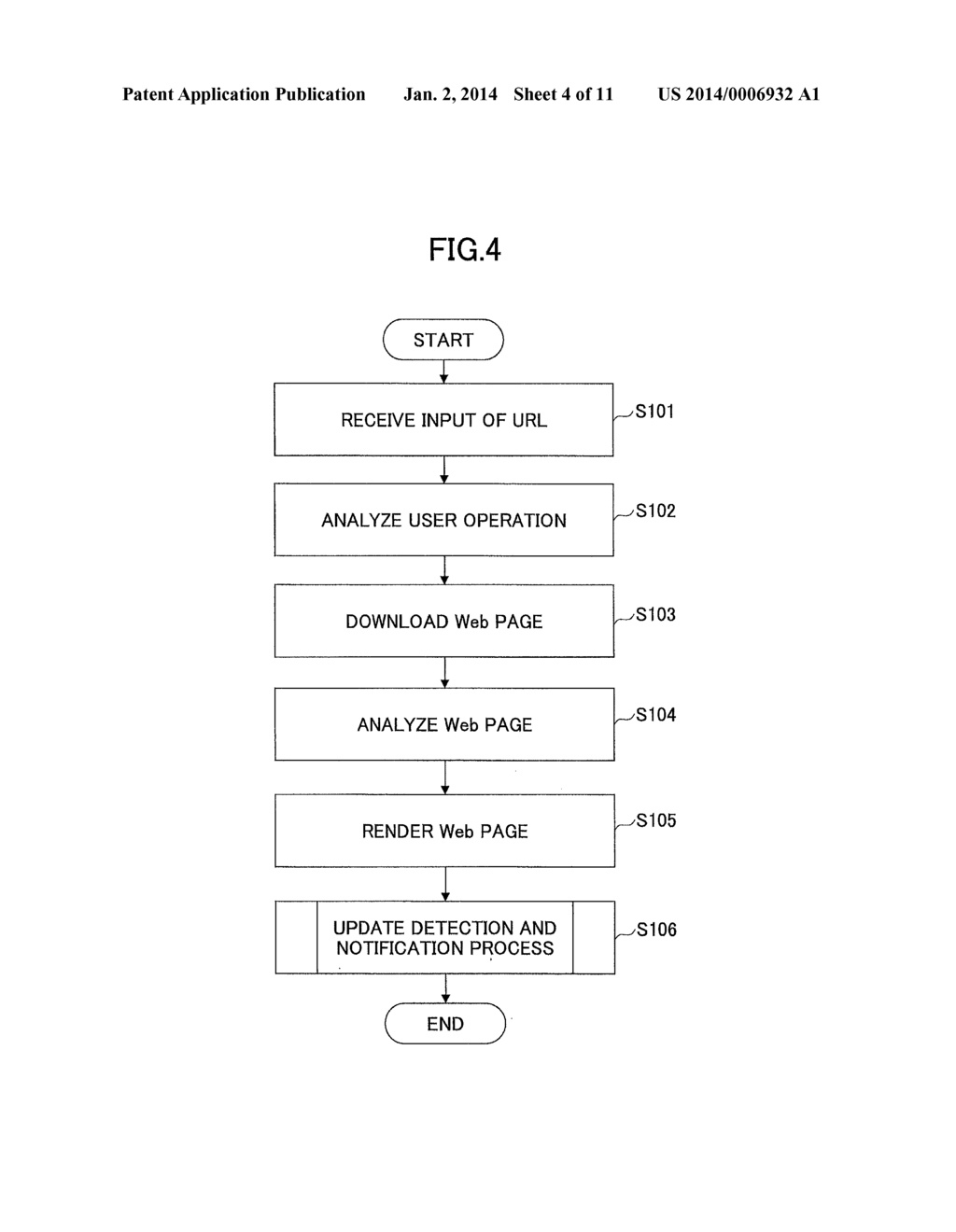 WEB PAGE UPDATE NOTIFICATION DEVICE AND WEB PAGE UPDATE NOTIFICATION     METHOD - diagram, schematic, and image 05