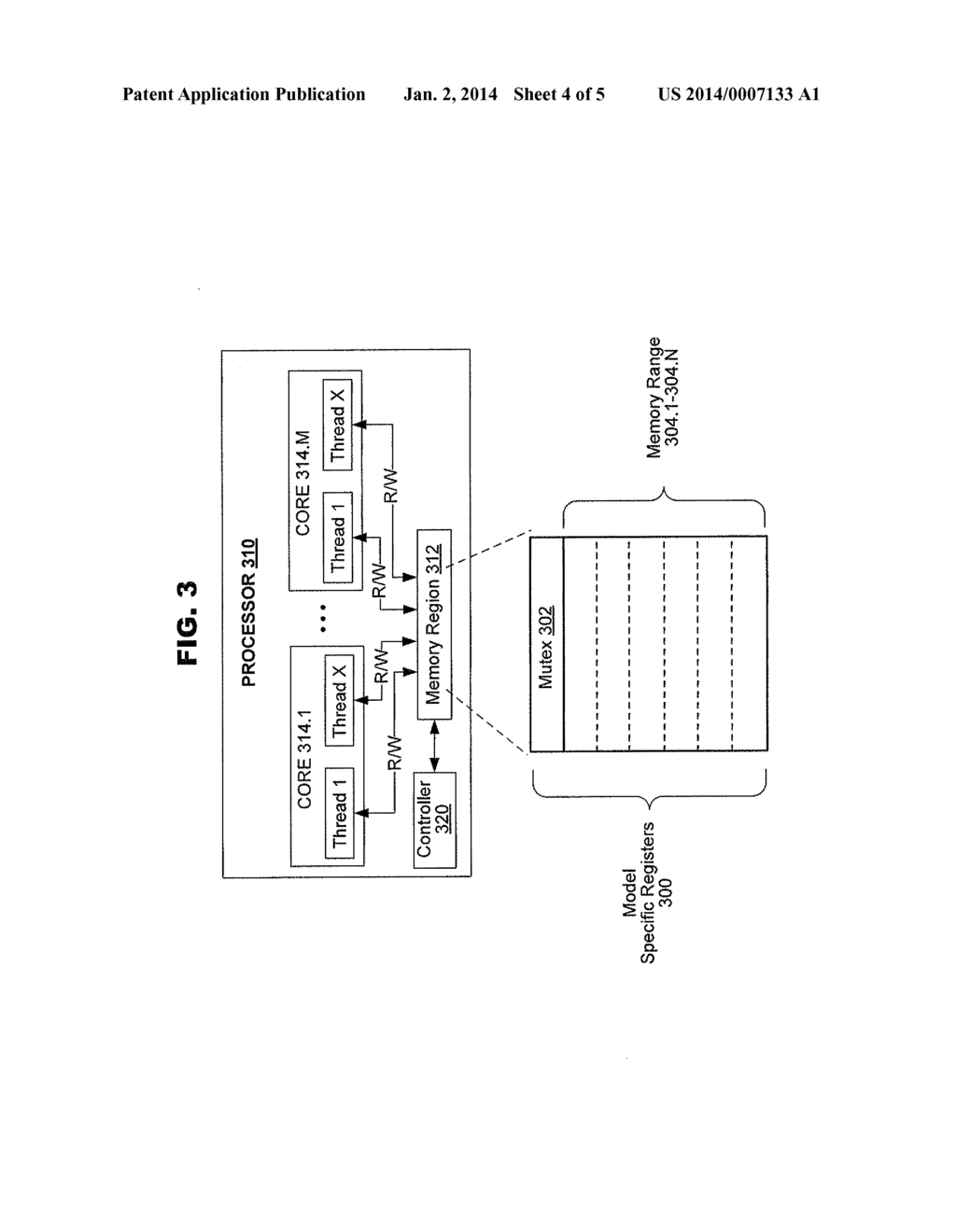 SYSTEM AND METHOD TO PROVIDE SINGLE THREAD ACCESS TO A SPECIFIC MEMORY     REGION - diagram, schematic, and image 05