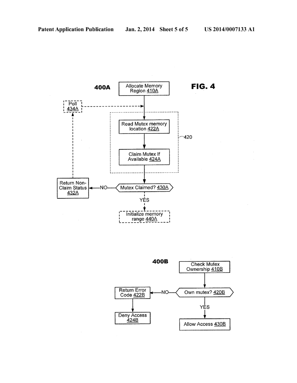 SYSTEM AND METHOD TO PROVIDE SINGLE THREAD ACCESS TO A SPECIFIC MEMORY     REGION - diagram, schematic, and image 06