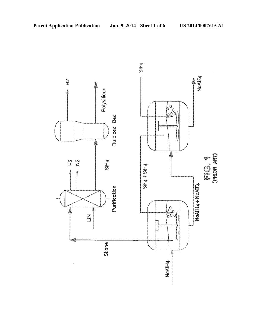 SYSTEM AND METHOD FOR  PURIFICATION OF SILANE USING LIQUID NITROGEN IN A     POLYSILICON PRODUCTION PROCESS - diagram, schematic, and image 02