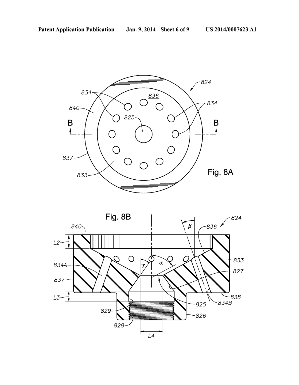 PROCESS OF USING A SUBMERGED COMBUSTION MELTER TO PRODUCE HOLLOW GLASS     FIBER OR SOLID GLASS FIBER HAVING ENTRAINED BUBBLES, AND BURNERS AND     SYSTEMS TO MAKE SUCH FIBERS - diagram, schematic, and image 07