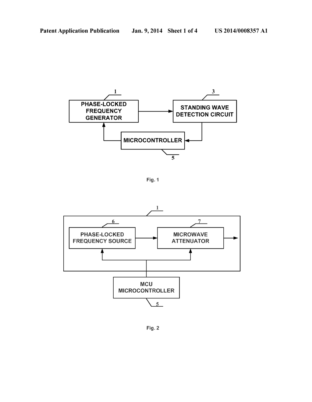 MICROWAVE POWER SOURCE AND METHOD OF AUTOMATIC ADJUSTEMENT OF OPERATION     FREQUENCE - diagram, schematic, and image 02