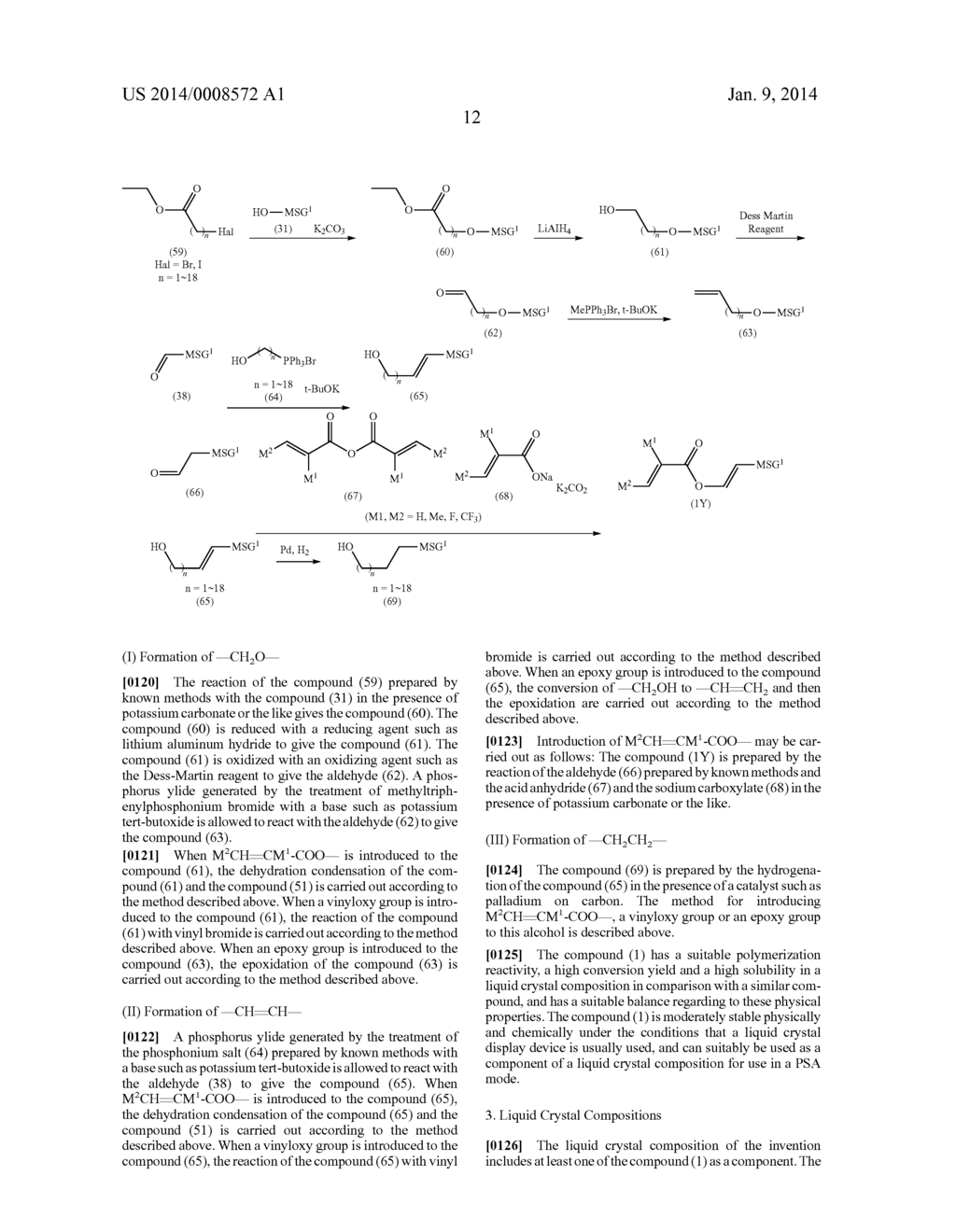 POLYMERIZABLE COMPOUND, LIQUID CRYSTAL COMPOSITION AND LIQUID CRYSTAL     DISPLAY DEVICE - diagram, schematic, and image 13