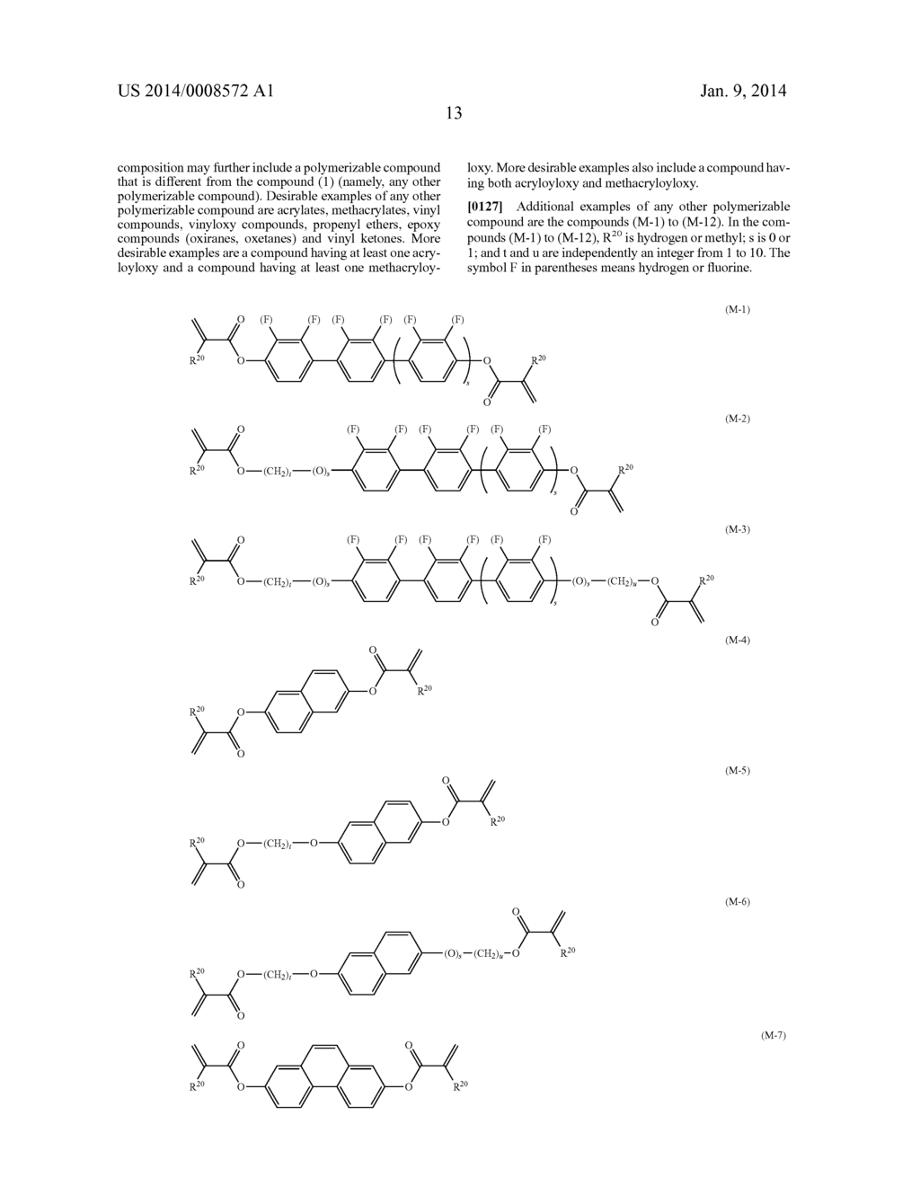 POLYMERIZABLE COMPOUND, LIQUID CRYSTAL COMPOSITION AND LIQUID CRYSTAL     DISPLAY DEVICE - diagram, schematic, and image 14