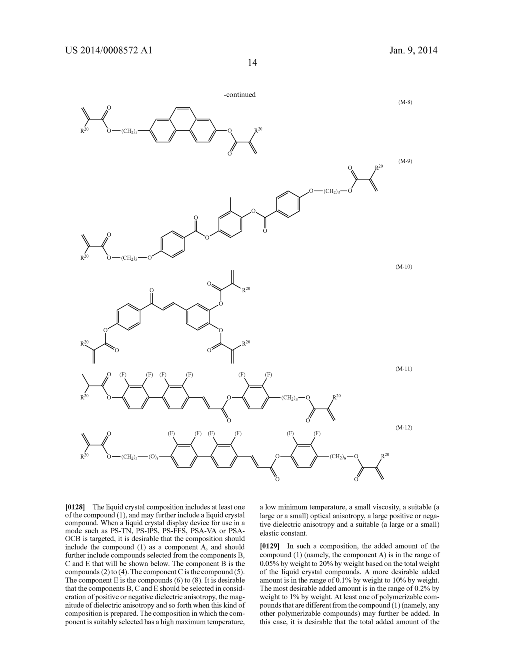 POLYMERIZABLE COMPOUND, LIQUID CRYSTAL COMPOSITION AND LIQUID CRYSTAL     DISPLAY DEVICE - diagram, schematic, and image 15