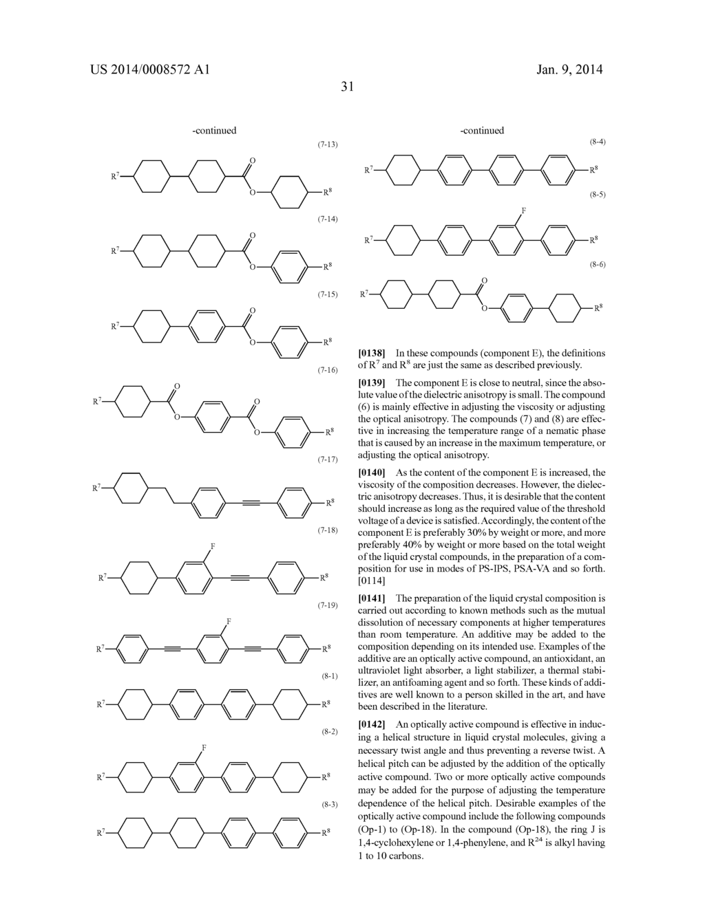 POLYMERIZABLE COMPOUND, LIQUID CRYSTAL COMPOSITION AND LIQUID CRYSTAL     DISPLAY DEVICE - diagram, schematic, and image 32