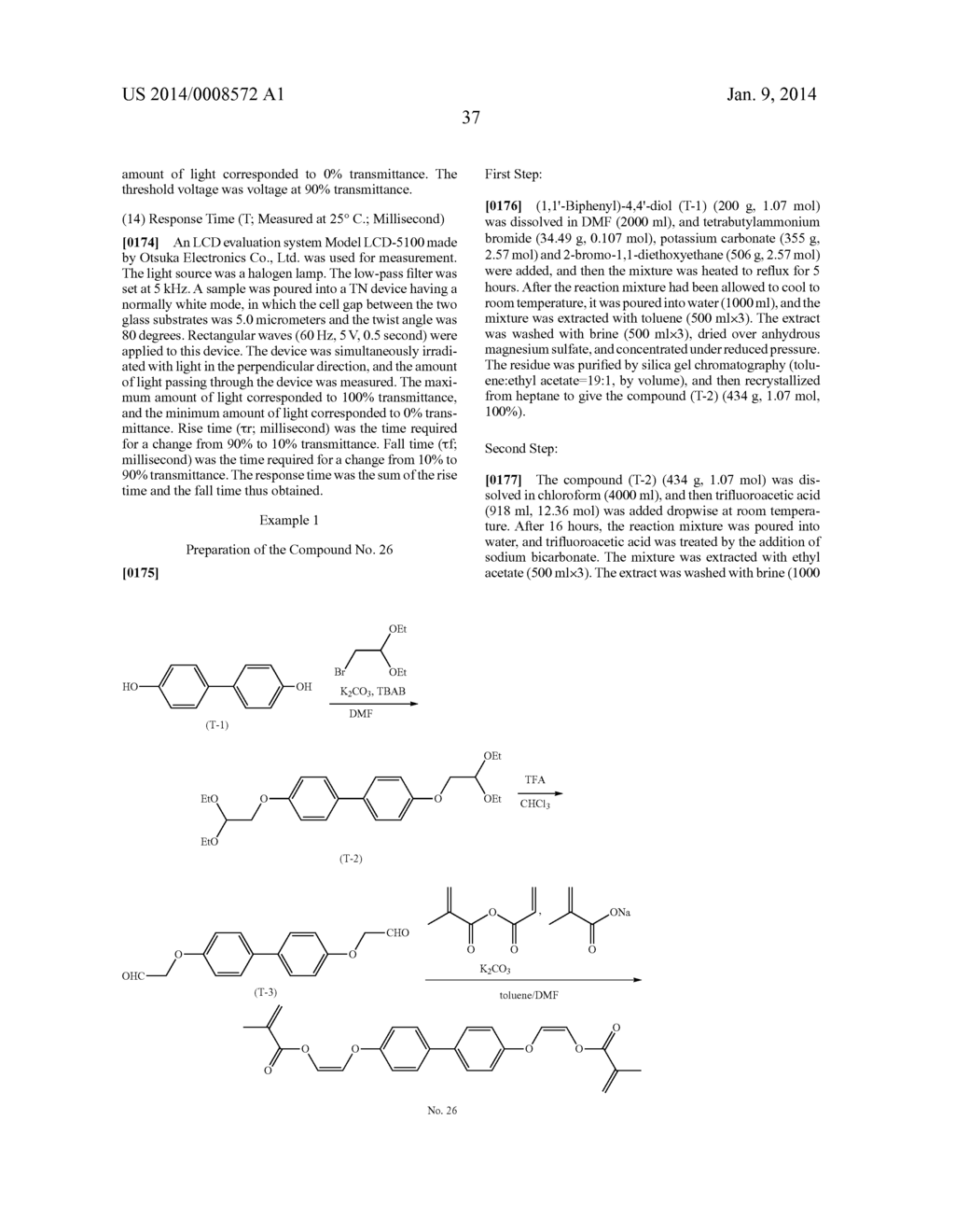 POLYMERIZABLE COMPOUND, LIQUID CRYSTAL COMPOSITION AND LIQUID CRYSTAL     DISPLAY DEVICE - diagram, schematic, and image 38