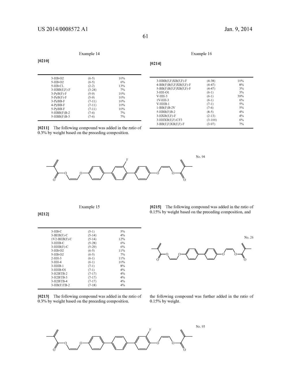 POLYMERIZABLE COMPOUND, LIQUID CRYSTAL COMPOSITION AND LIQUID CRYSTAL     DISPLAY DEVICE - diagram, schematic, and image 62