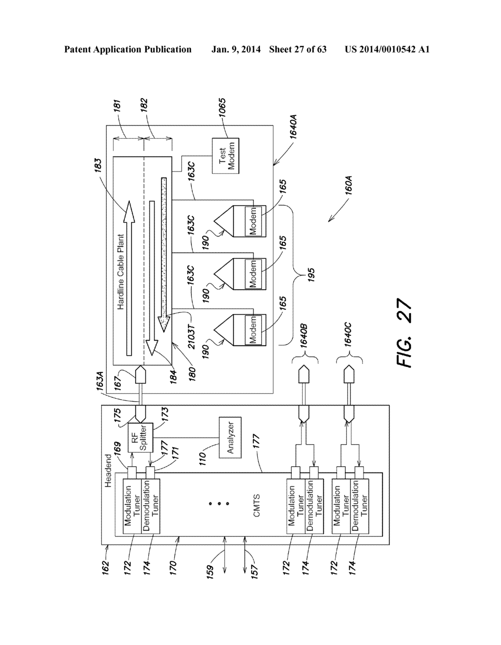 CABLE COMMUNICATION SYSTEMS AND METHODS EMPLOYING QAM UPSTREAM CHANNELS     BELOW 16.4 MHZ FOR INCREASED AGGREGATE DEPLOYED UPSTREAM CAPACITY - diagram, schematic, and image 28