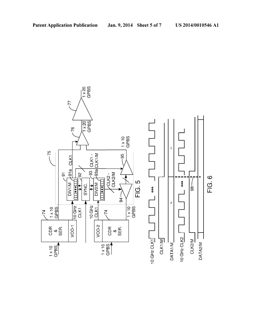 METHOD AND APPARATUS FOR PERFORMING DATA RATE CONVERSION AND PHASE     ALIGNMENT - diagram, schematic, and image 06