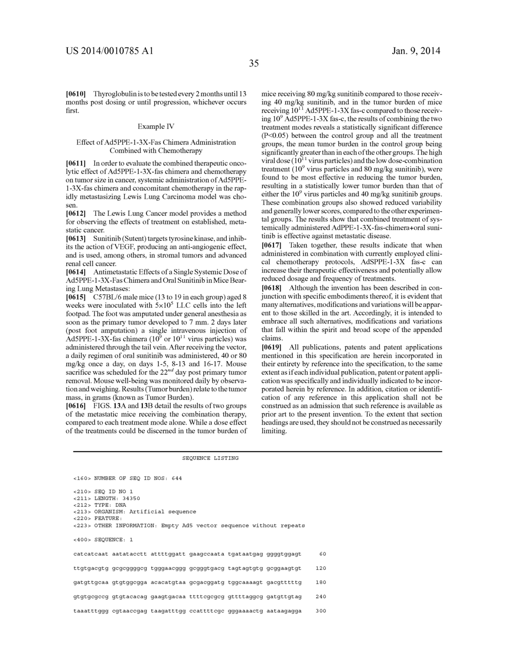 Methods for Use of a Specific Anti-Angiogenic Adenoviral Agent - diagram, schematic, and image 50