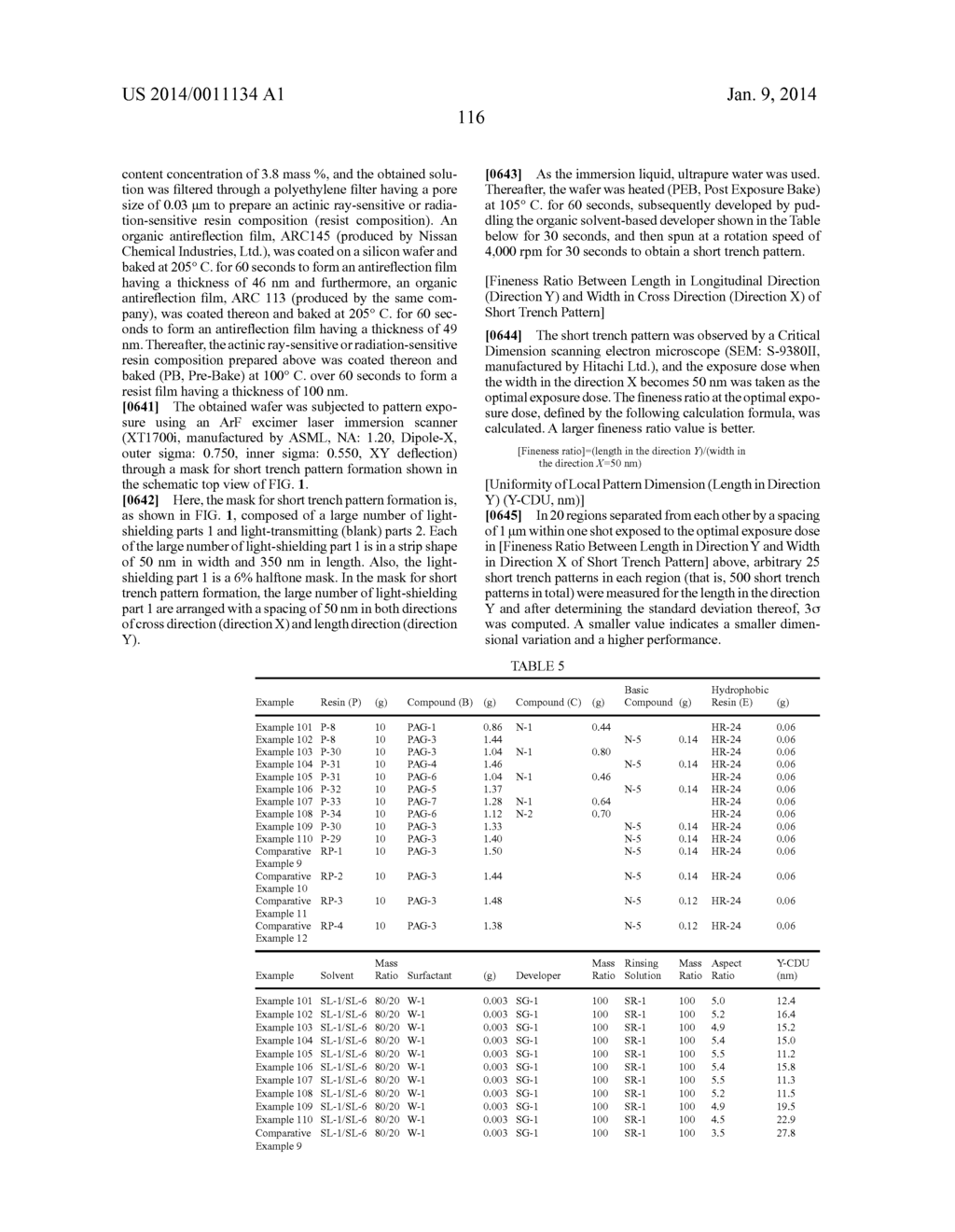 PATTERN FORMING METHOD, ACTINIC RAY-SENSITIVE OR RADIATION-SENSITIVE RESIN     COMPOSITION AND RESIST FILM - diagram, schematic, and image 118