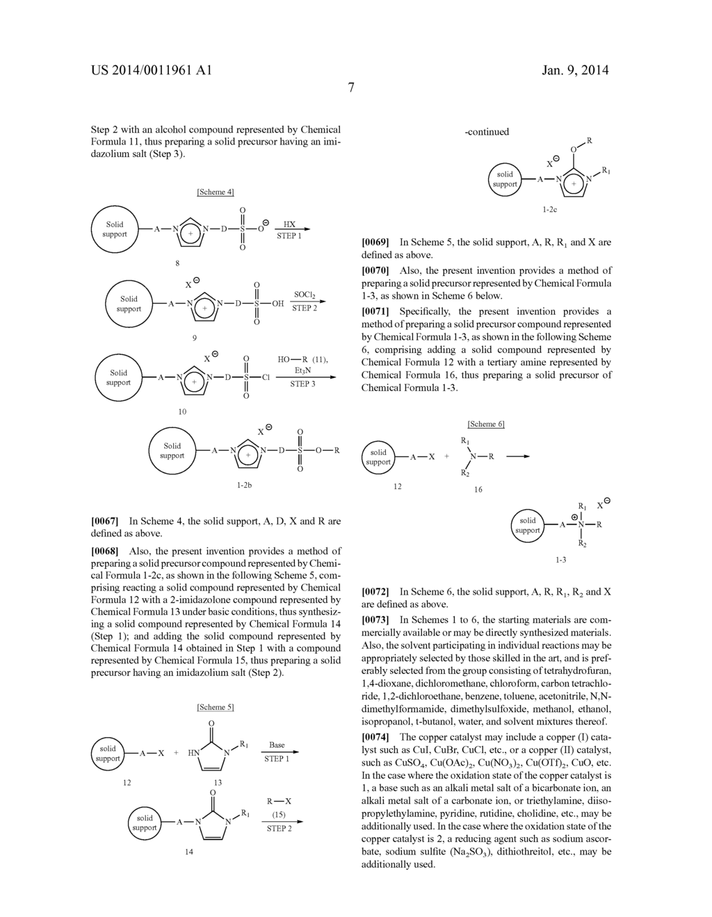 PRECURSOR COMPOUND CONNECTED TO SOLID SUPPORT FOR MANUFACTURING 18F     RADIOPHARMACEUTICAL, METHOD FOR MANUFACTURING SAME, AND APPLICATION     THEREOF - diagram, schematic, and image 11