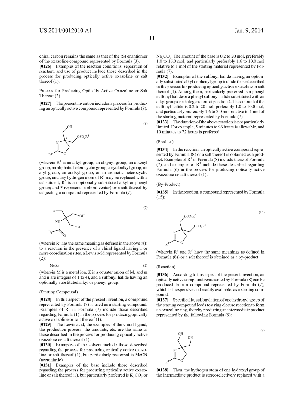 METHOD FOR PRODUCING OPTICALLY ACTIVE COMPOUND OR SALT THEREOF - diagram, schematic, and image 12