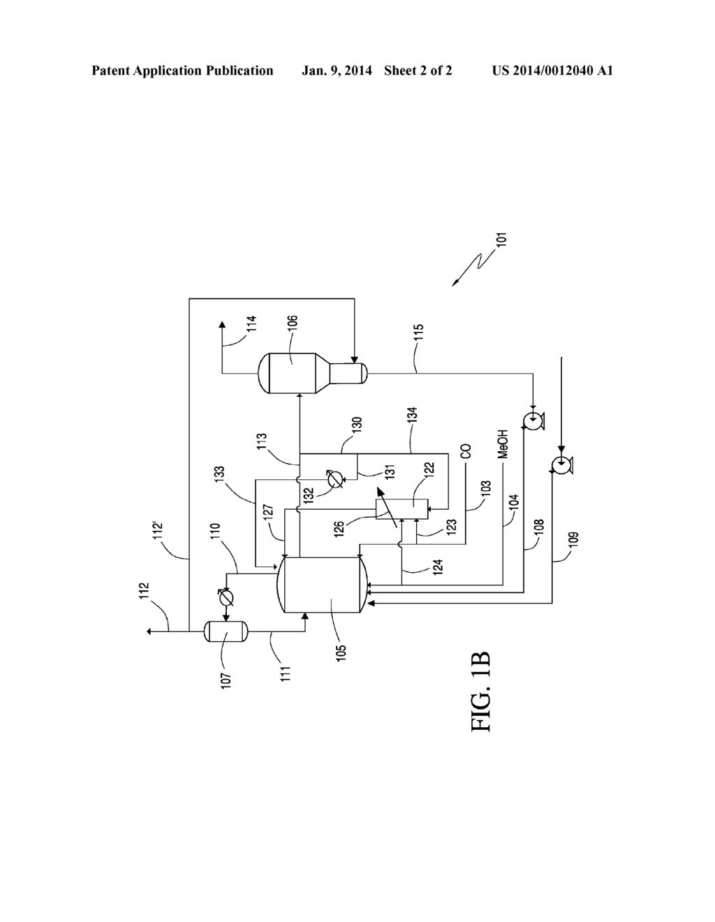 Pump Around Reactor for Production of Acetic Acid - diagram, schematic, and image 03