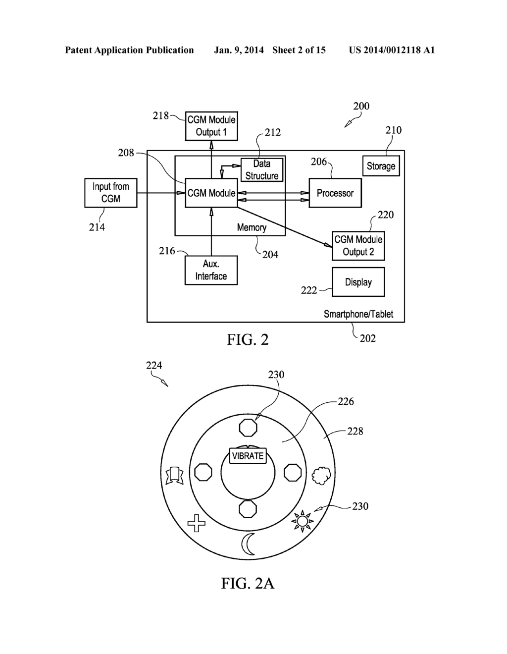 SYSTEMS AND METHODS FOR LEVERAGING SMARTPHONE FEATURES IN CONTINUOUS     GLUCOSE MONITORING - diagram, schematic, and image 03