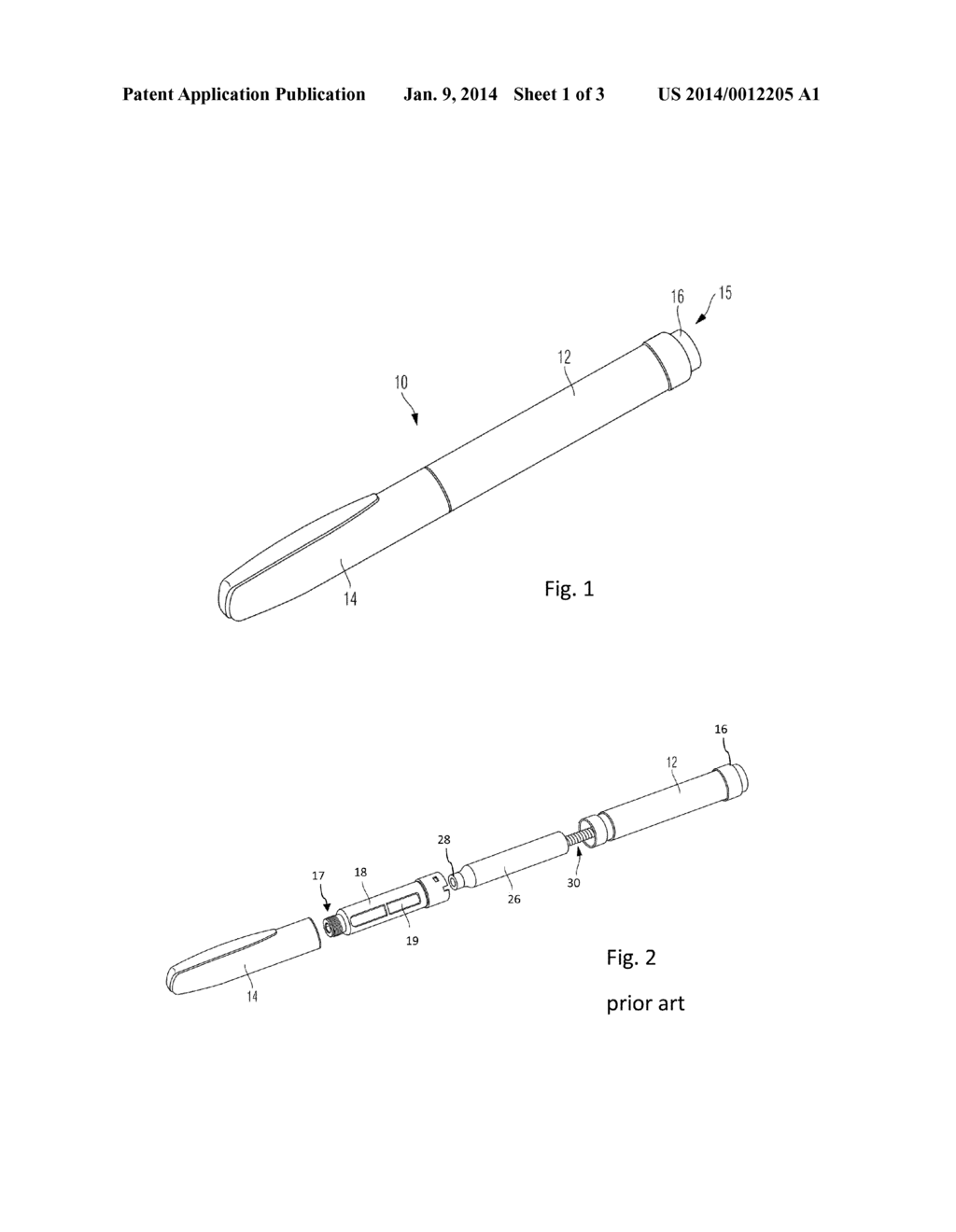 Drug Delivery Device with Pivoting Protective Cap - diagram, schematic, and image 02