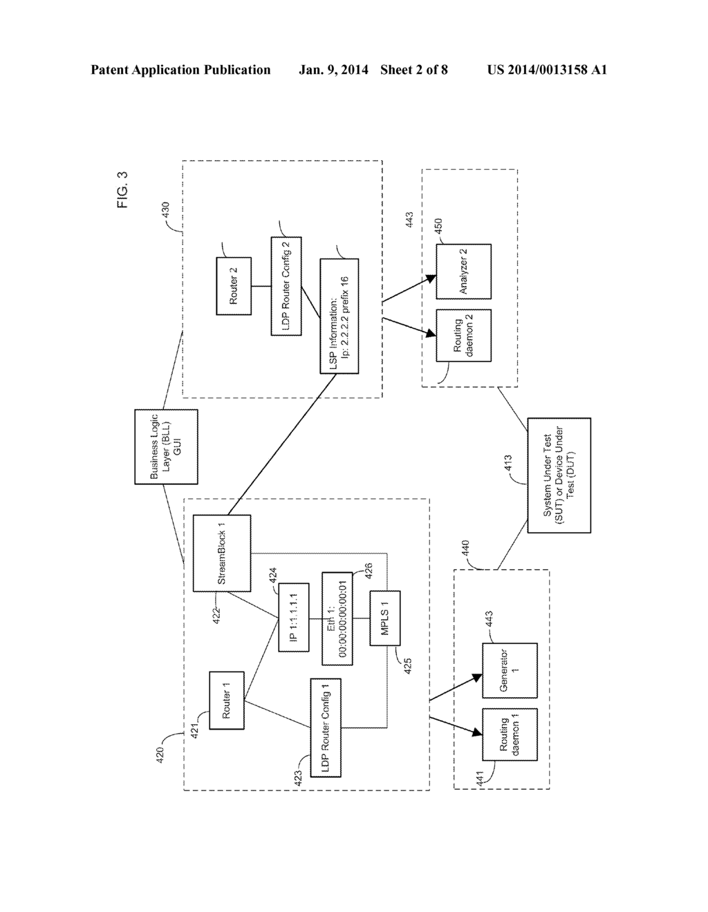 REALTIME TEST RESULT PROMULGATION FROM NETWORK COMPONENT TEST DEVICE - diagram, schematic, and image 03