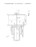 ARRANGEMENT FOR RECEIVING A CASTING MOLD WITH COAXIAL DRIVE AND METHOD     THEREFOR diagram and image