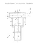 ARRANGEMENT FOR RECEIVING A CASTING MOLD WITH COAXIAL DRIVE AND METHOD     THEREFOR diagram and image