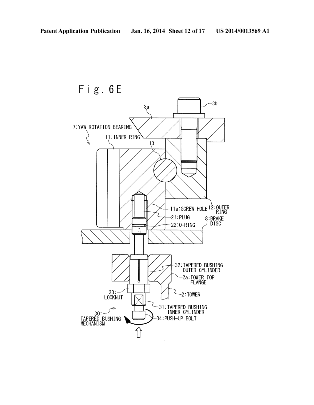 METHOD OF LIFTING NACELLE, NACELLE LIFTING MECHANISM, TOWER, AND WIND     TURBINE GENERATOR - diagram, schematic, and image 13