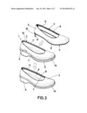 FOOTWEAR WITH EXCHANGEABLE SHELLS AND SHELLS FOR SAID FOOTWEAR diagram and image