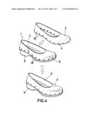 FOOTWEAR WITH EXCHANGEABLE SHELLS AND SHELLS FOR SAID FOOTWEAR diagram and image