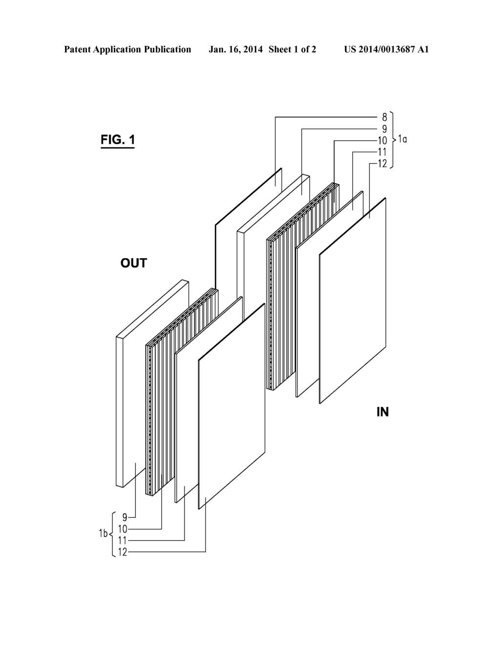 WALL FOR SEPARATING THE INSIDE OF A BUILDING FROM THE OUTSIDE - diagram, schematic, and image 02