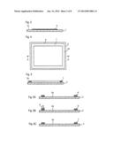 PROCESS AND APPARATUS FOR PRODUCING GLASS MEMBER PROVIDED WITH SEALING     MATERIAL LAYER AND PROCESS FOR PRODUCING ELECTRONIC DEVICE diagram and image