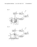 PROCESS AND APPARATUS FOR PRODUCING GLASS MEMBER PROVIDED WITH SEALING     MATERIAL LAYER AND PROCESS FOR PRODUCING ELECTRONIC DEVICE diagram and image