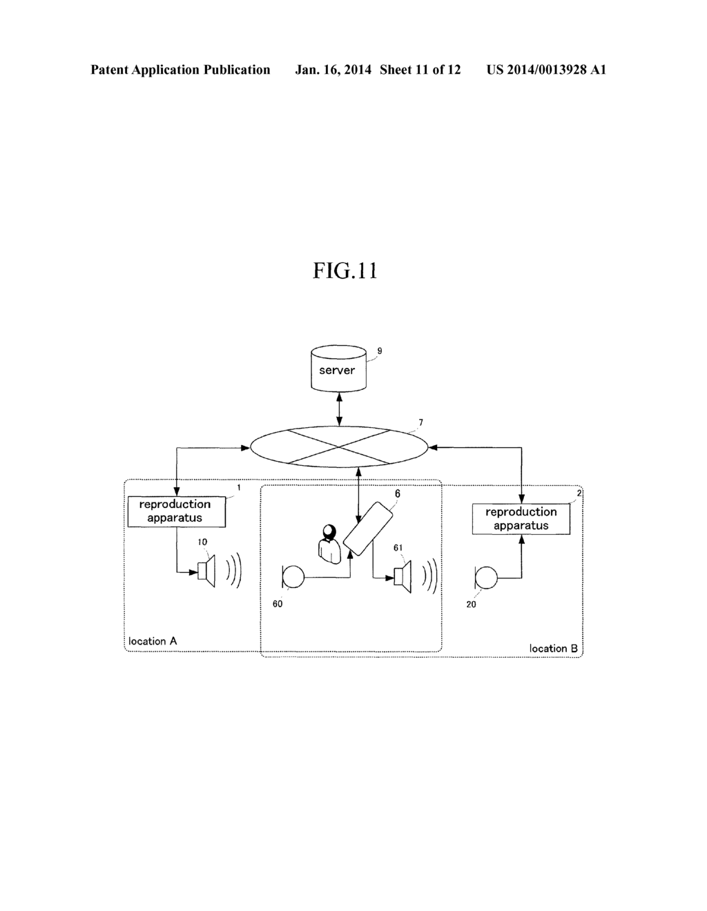 CONTENT DATA REPRODUCTION APPARATUS AND A SOUND PROCESSING SYSTEM - diagram, schematic, and image 12