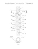 BRAIDED TUBE TO BRAIDED FLAT TO BRAIDED TUBE WITH REINFORCING MATERIAL diagram and image