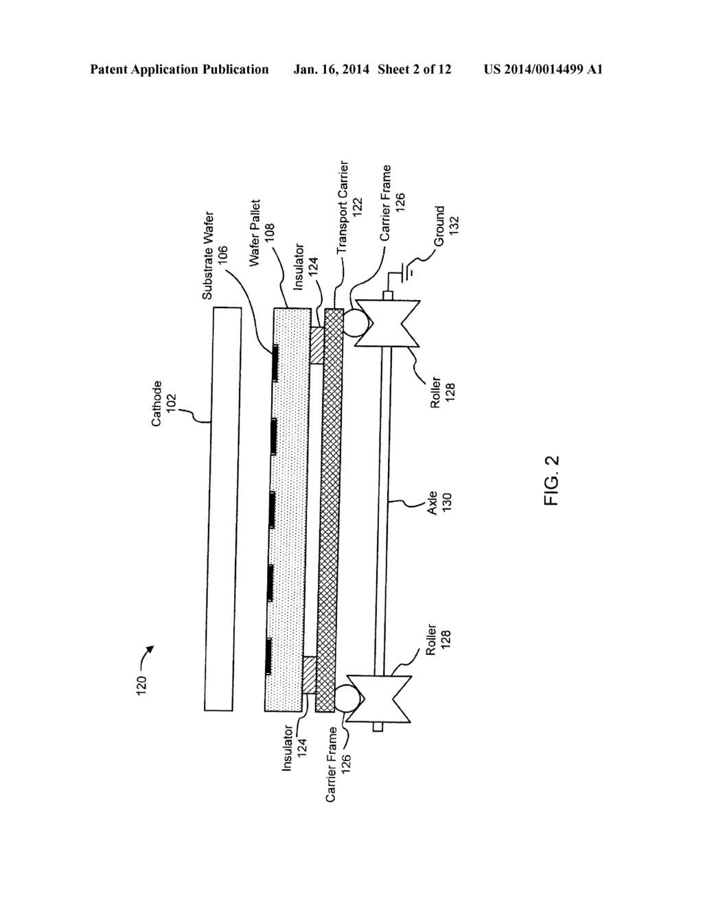 DEPOSITION SYSTEM WITH ELECTRICALLY ISOLATED PALLET AND ANODE ASSEMBLIES - diagram, schematic, and image 03