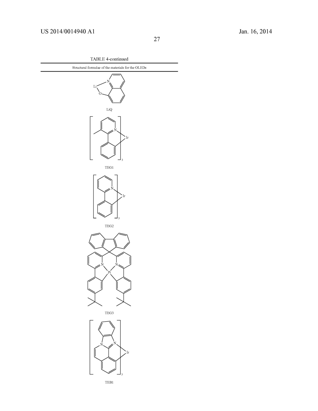 ORGANIC ELECTROLUMINESCENT DEVICE - diagram, schematic, and image 28