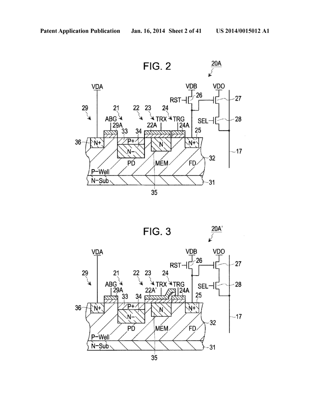 SOLID STATE IMAGING DEVICE, DRIVING METHOD OF THE SOLID STATE IMAGING     DEVICE AND ELECTRONIC EQUIPMENT - diagram, schematic, and image 03