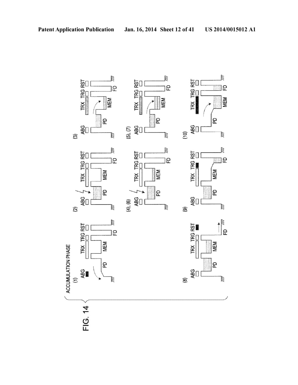 SOLID STATE IMAGING DEVICE, DRIVING METHOD OF THE SOLID STATE IMAGING     DEVICE AND ELECTRONIC EQUIPMENT - diagram, schematic, and image 13