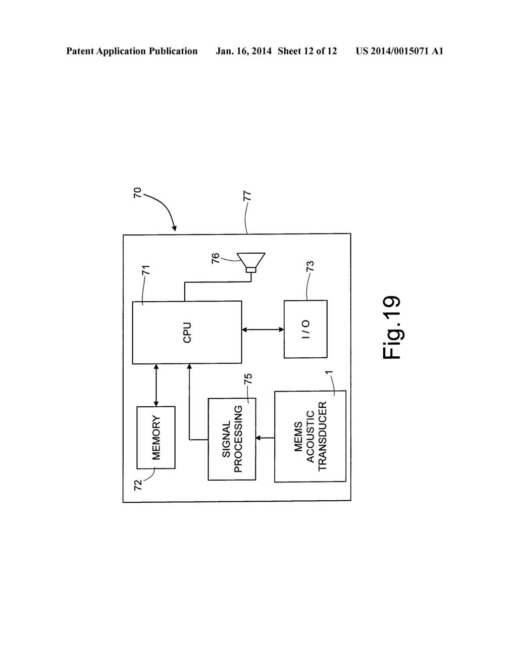 ENCAPSULATED MICRO-ELECTRO-MECHANICAL DEVICE, IN PARTICULAR A MEMS     ACOUSTIC TRANSDUCER - diagram, schematic, and image 13