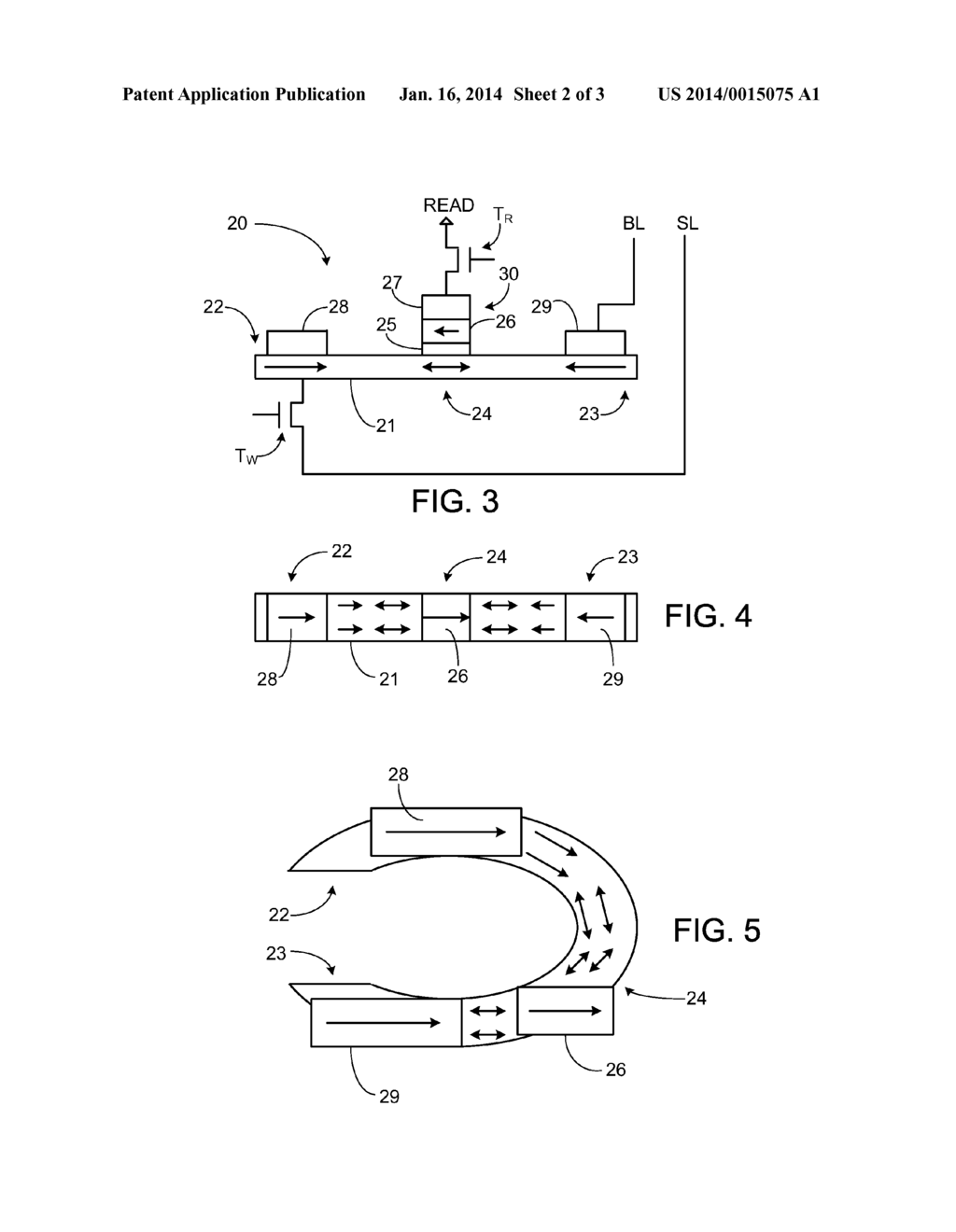 MAGNETIC MEMORY WITH SEPARATE READ AND WRITE PATHS - diagram, schematic, and image 03