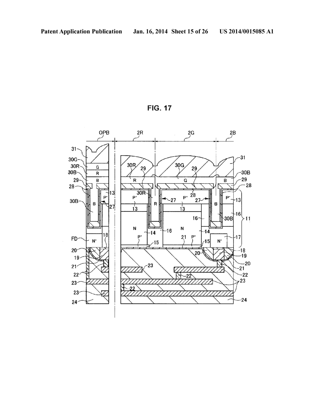 SOLID-STATE IMAGING DEVICE, METHOD OF MANUFACTURING SOLID-STATE IMAGING     DEVICE, AND ELECTRONIC DEVICE - diagram, schematic, and image 16