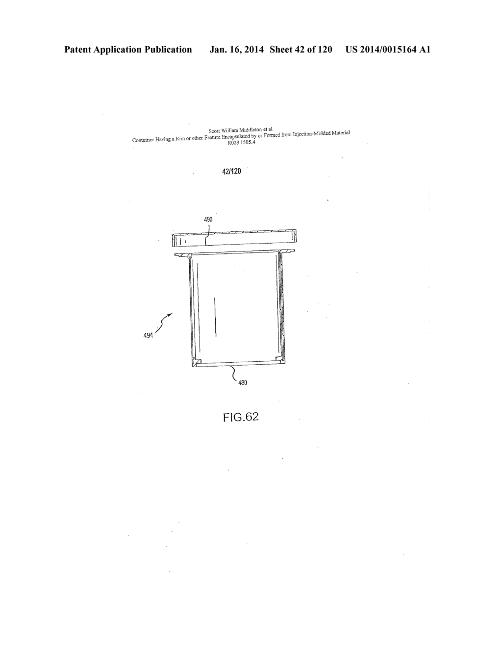 Container Having A Rim Or Other Feature Encapsulated By Or Formed From     Injection-Molded Material - diagram, schematic, and image 43