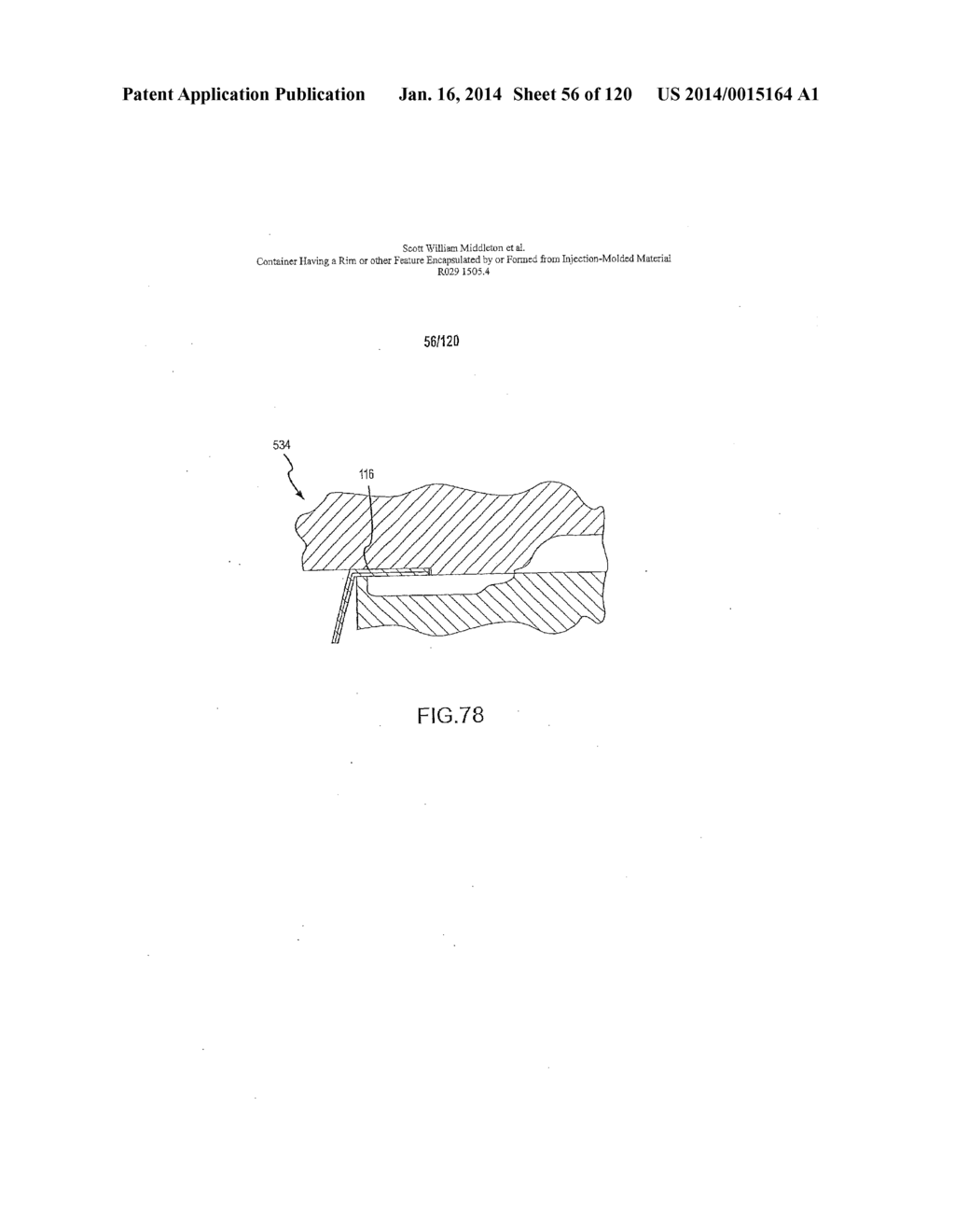 Container Having A Rim Or Other Feature Encapsulated By Or Formed From     Injection-Molded Material - diagram, schematic, and image 57