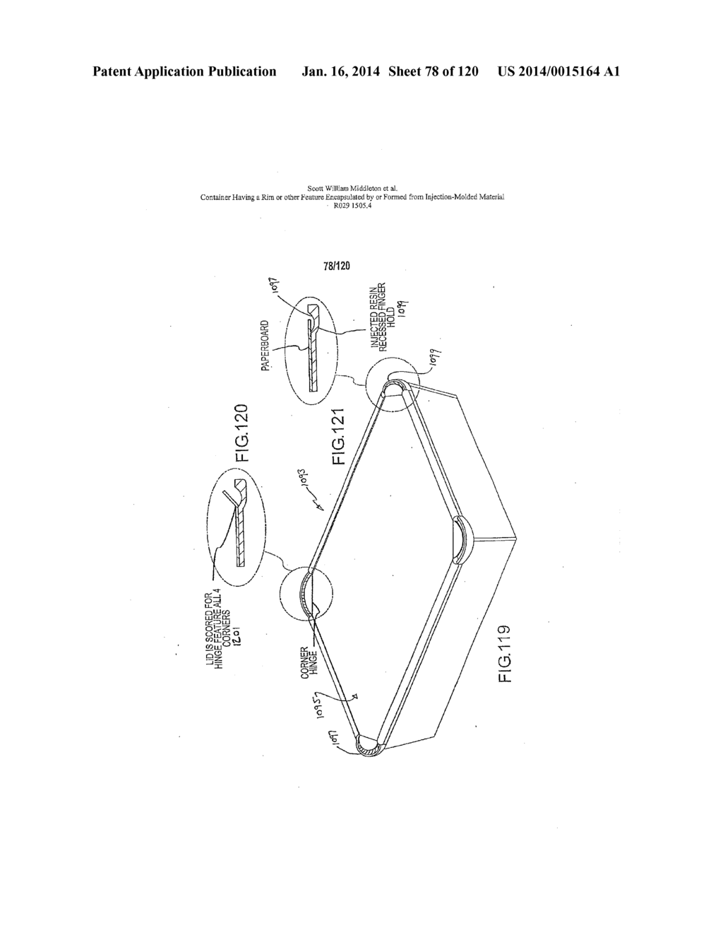 Container Having A Rim Or Other Feature Encapsulated By Or Formed From     Injection-Molded Material - diagram, schematic, and image 79