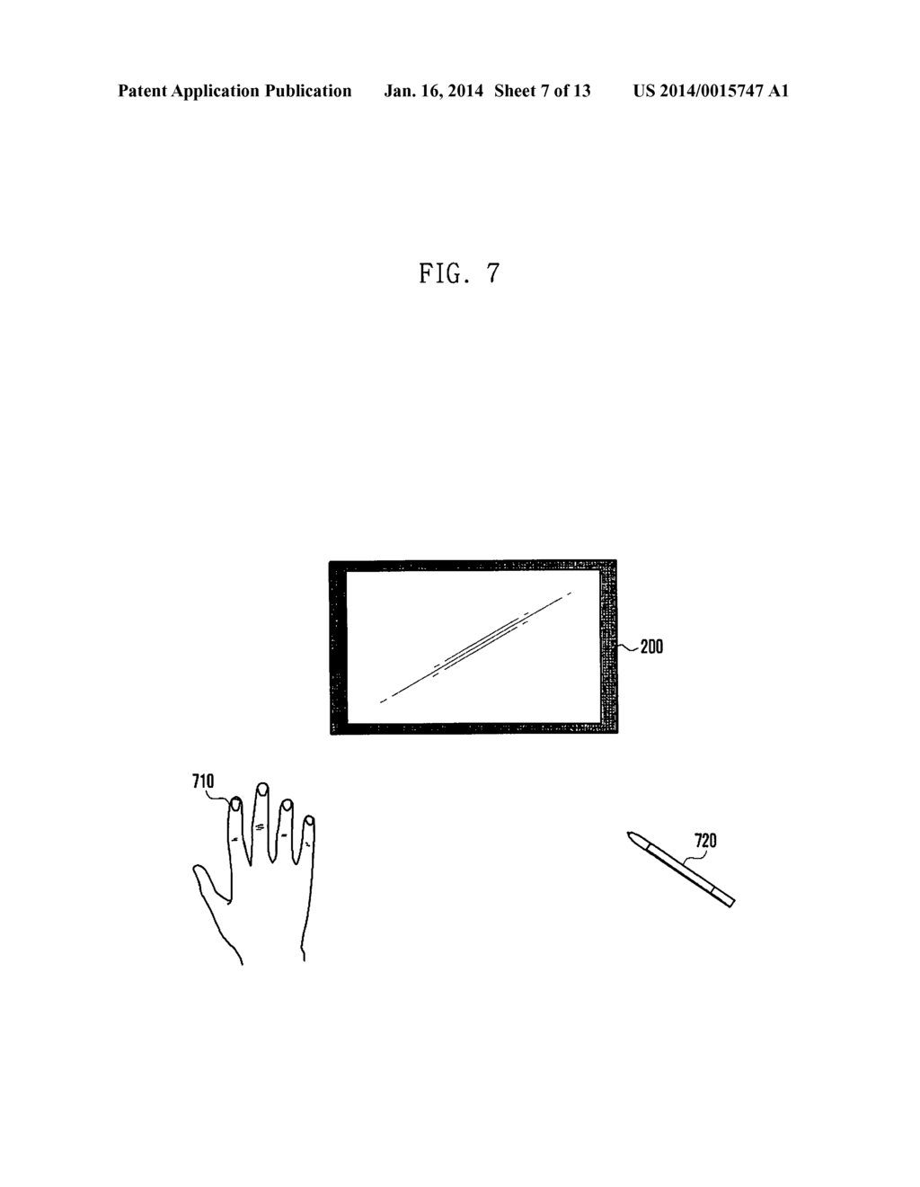 METHOD AND APPARATUS FOR PROVIDING A FUNCTION OF A MOUSE USING A TERMINAL     INCLUDING A TOUCH SCREEN - diagram, schematic, and image 08