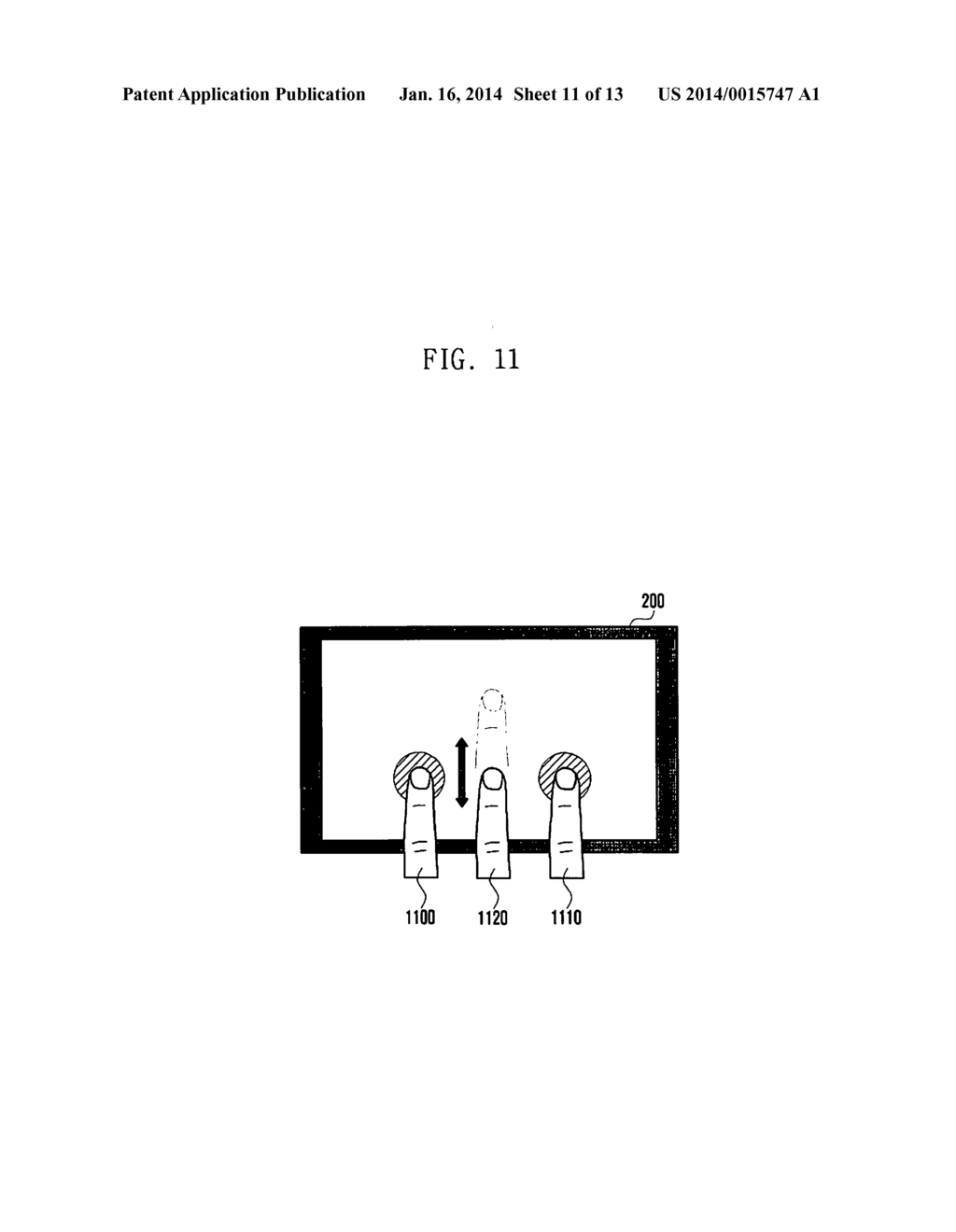 METHOD AND APPARATUS FOR PROVIDING A FUNCTION OF A MOUSE USING A TERMINAL     INCLUDING A TOUCH SCREEN - diagram, schematic, and image 12