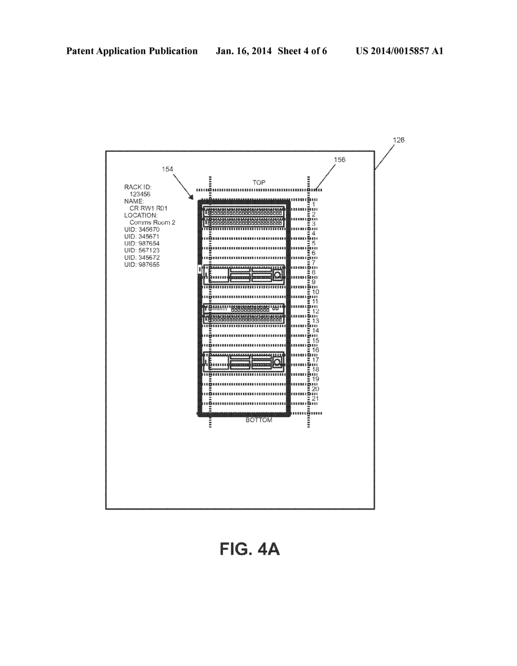 METHOD OF CAPTURING INFORMATION ABOUT A RACK AND EQUIPMENT INSTALLED     THEREIN - diagram, schematic, and image 05