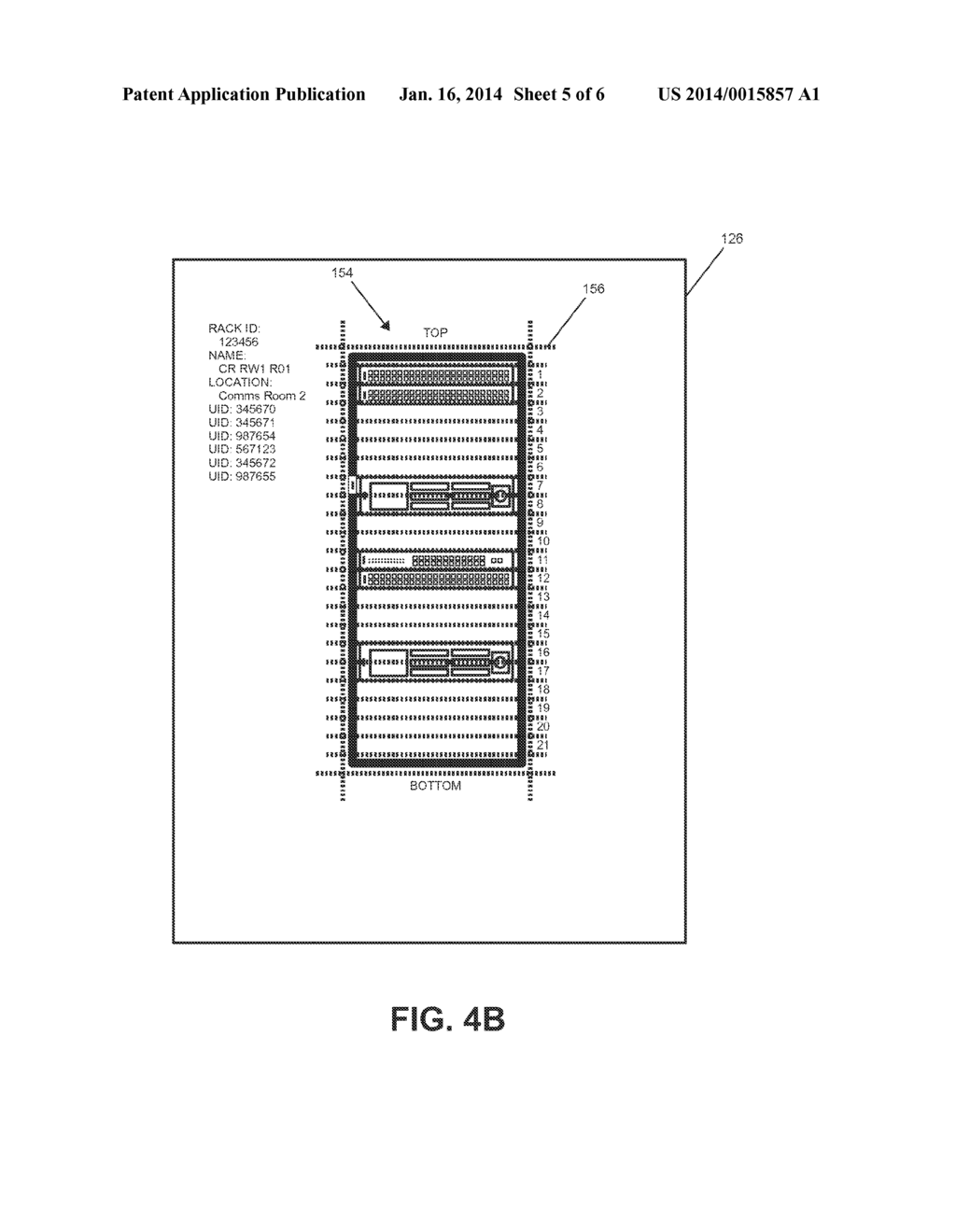 METHOD OF CAPTURING INFORMATION ABOUT A RACK AND EQUIPMENT INSTALLED     THEREIN - diagram, schematic, and image 06