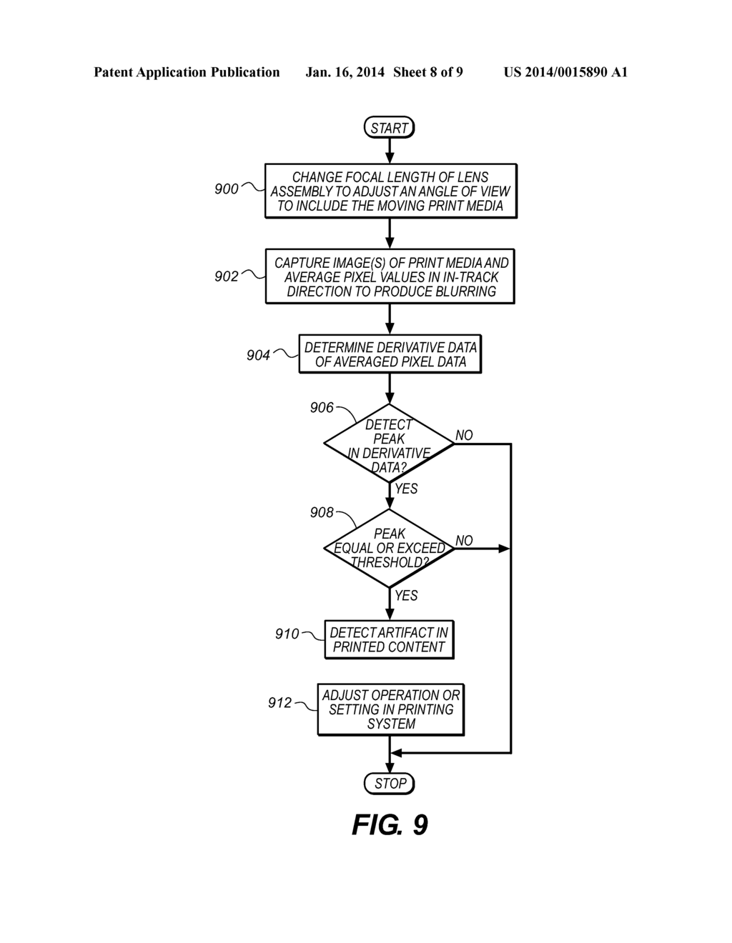 EDGE DETECTION IN A PRINTING SYSTEM - diagram, schematic, and image 09