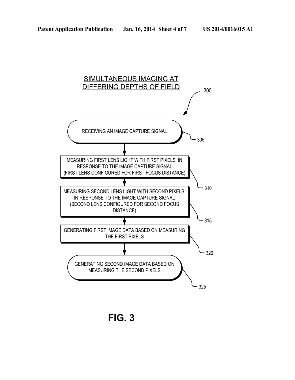 IMAGING DEVICE WITH A PLURALITY OF DEPTHS OF FIELD - diagram, schematic, and image 05